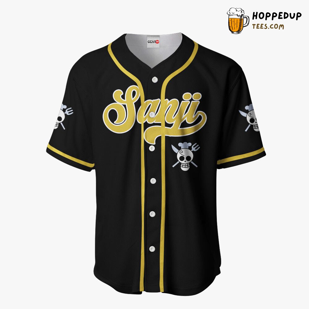 Vinsmoke Sanji Emblem Unique Baseball Jersey Collection Distinctive Design