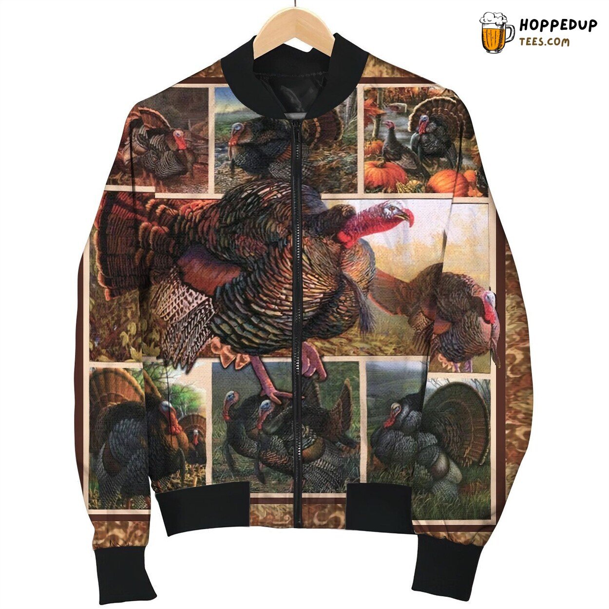 Vintage Airplane Silhouette Bomber Jackets Winter Skyward Dreams