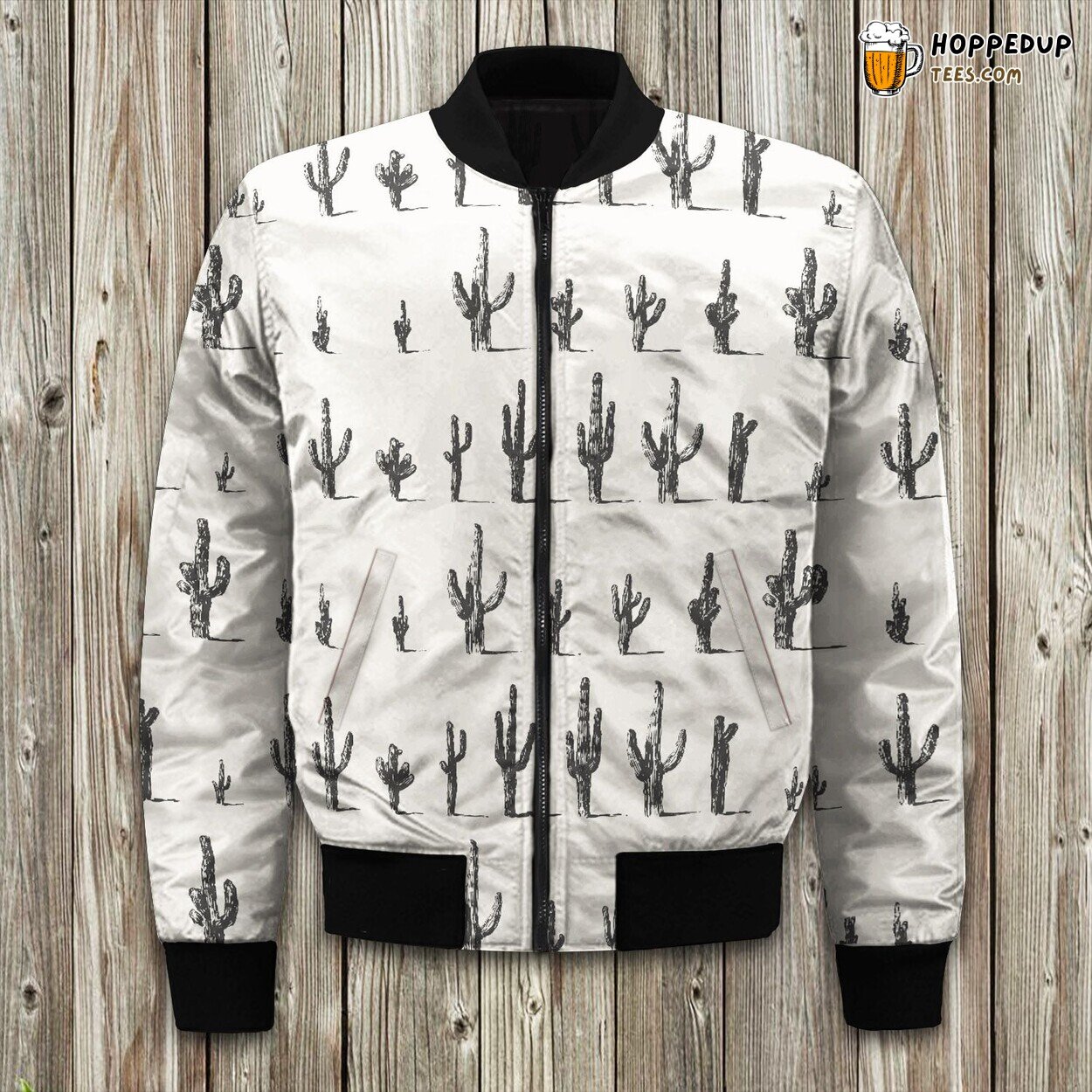 Vintage Cactus Cacti Bundle Bomber Jacket