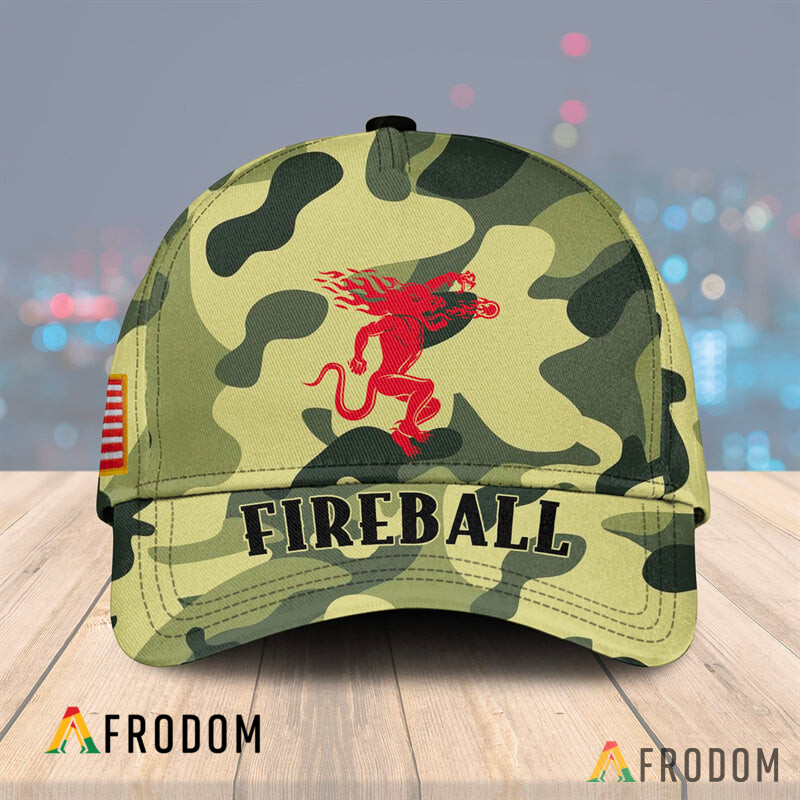 Vintage Camo Fireball Whisky Cap HU