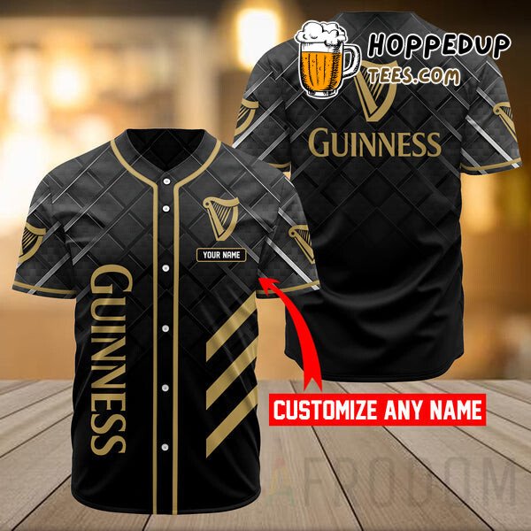 Vintage Guinness Tribute Personalized Baseball Jersey Unique Look