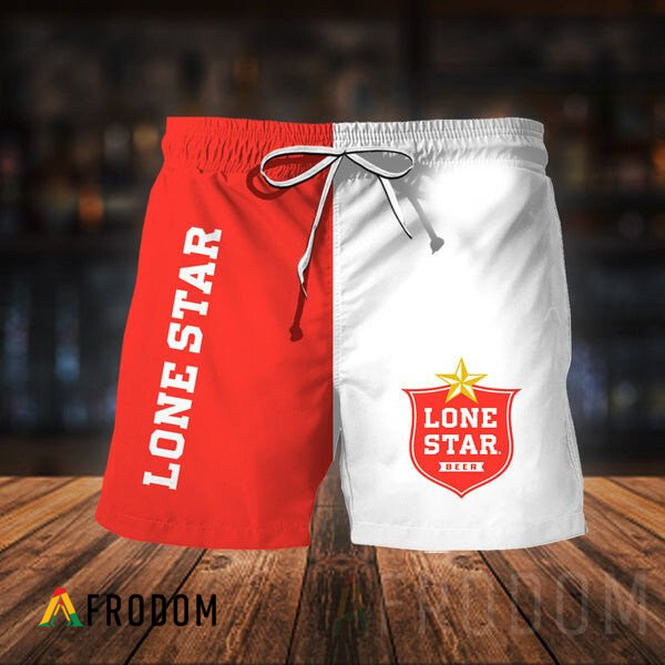 Vintage Lone Star Beer Hawaiian Shorts HU