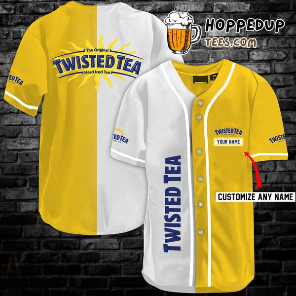 Vintage Multicolor Twisted Tea Personalized Baseball Jersey Design