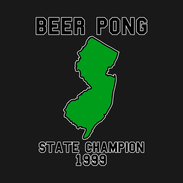 Vintage New Jersey Beer Pong State Champion T-Shirt HU