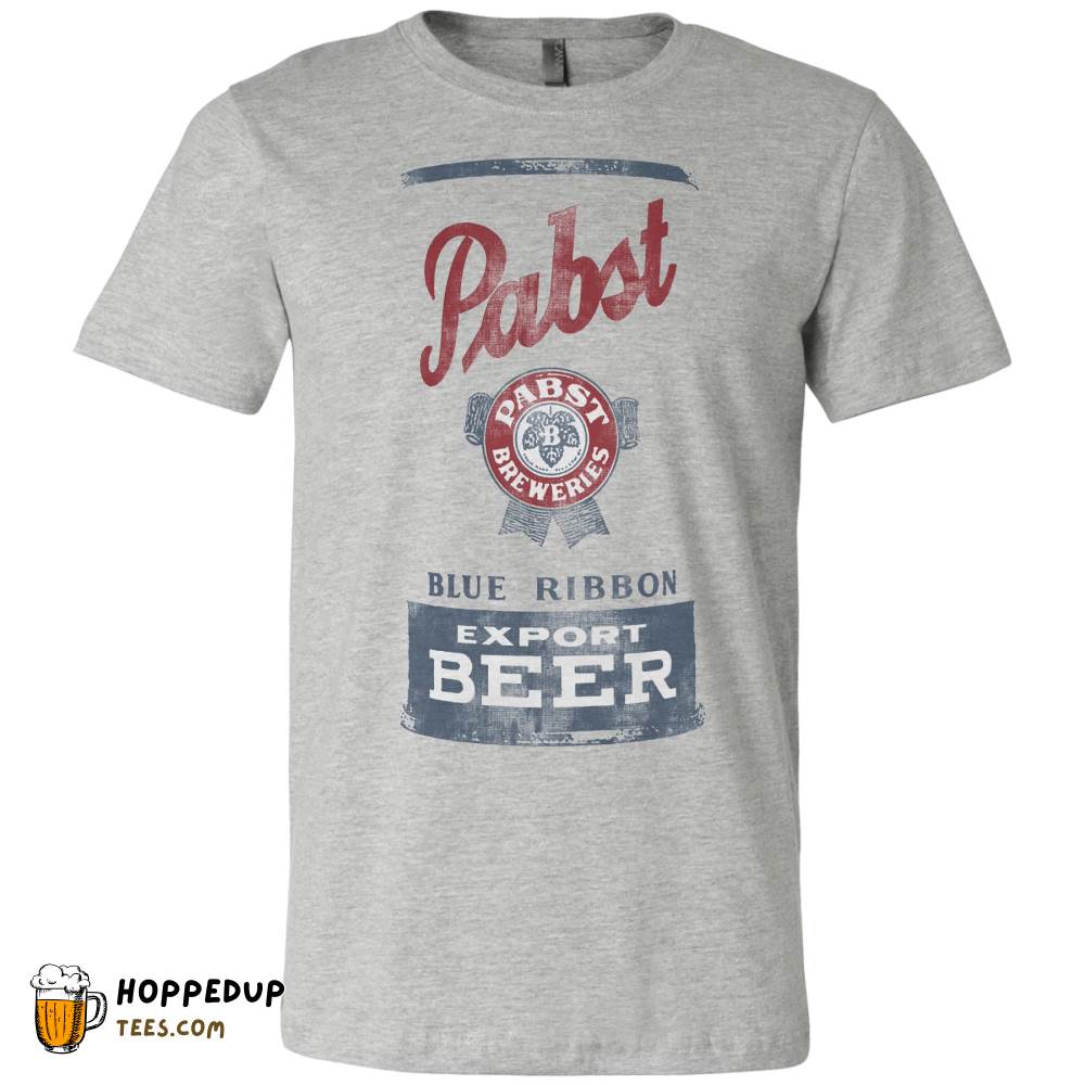 Vintage Pabst Beer Can Athletic Heather Tee HU