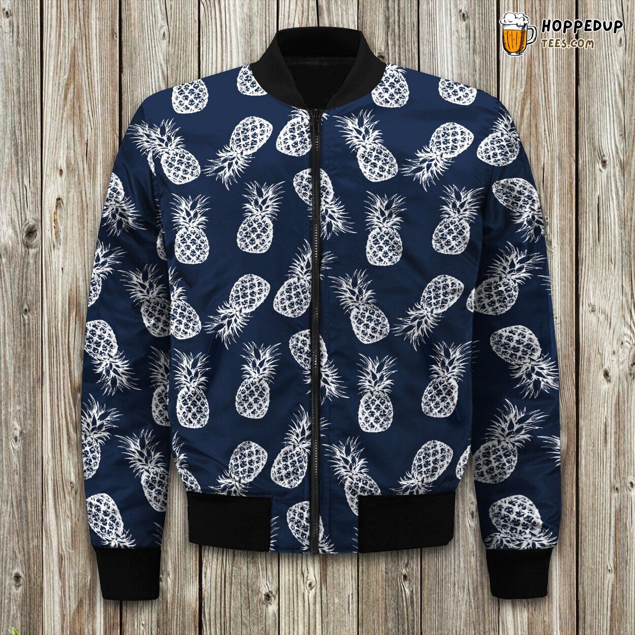 Vintage Pineapple Bomber Jacket