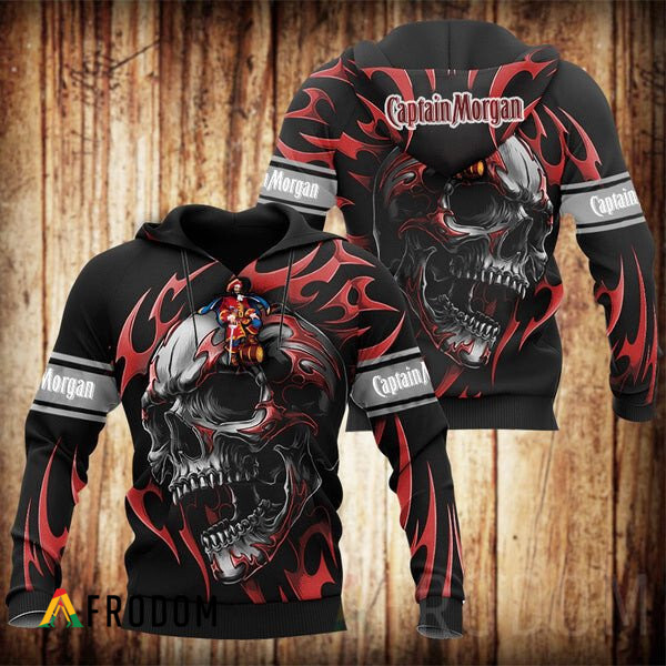 Vintage Skull Captain Morgan Hoodie HU