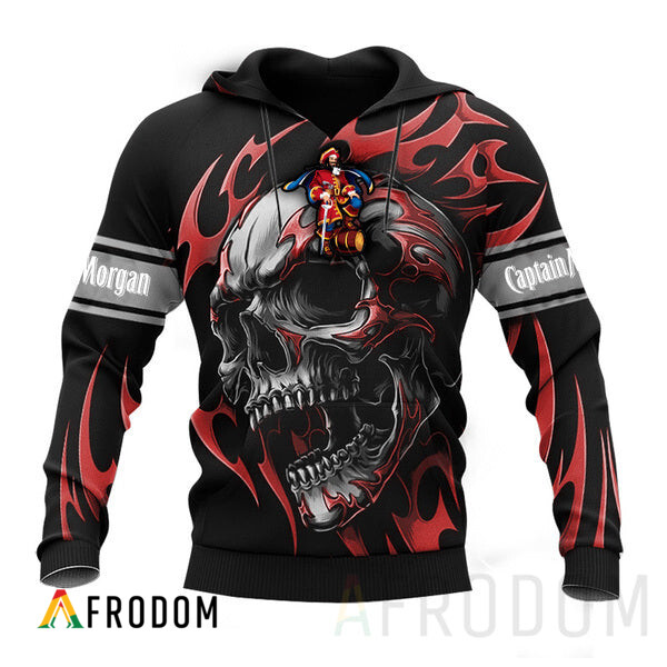 Vintage Skull Captain Morgan Hoodie HU