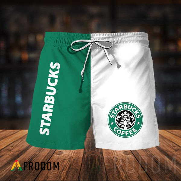 Vintage Starbucks Hawaiian Shorts HU