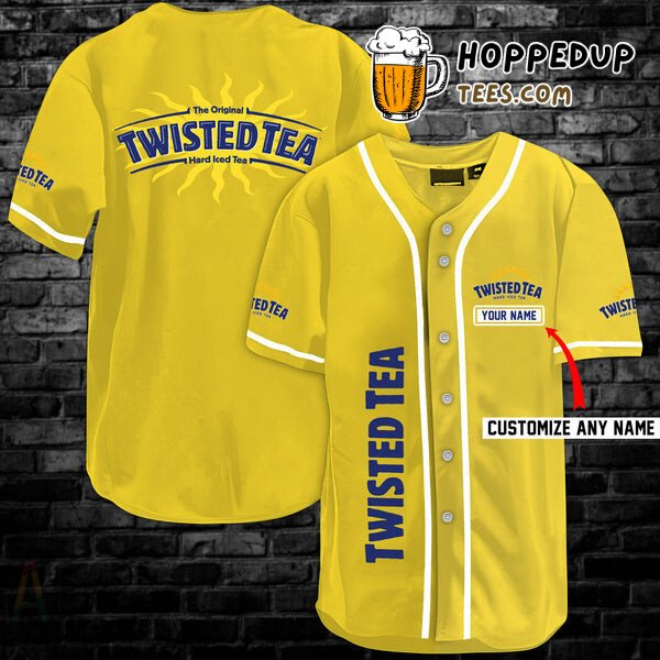 Vintage Twisted Tea Multicolor Design Baseball Jersey Personalized Style