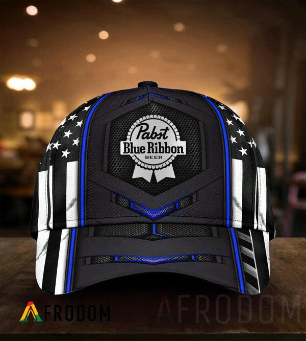 Vintage Us Flag Pabst Blue Ribbon Cap HU