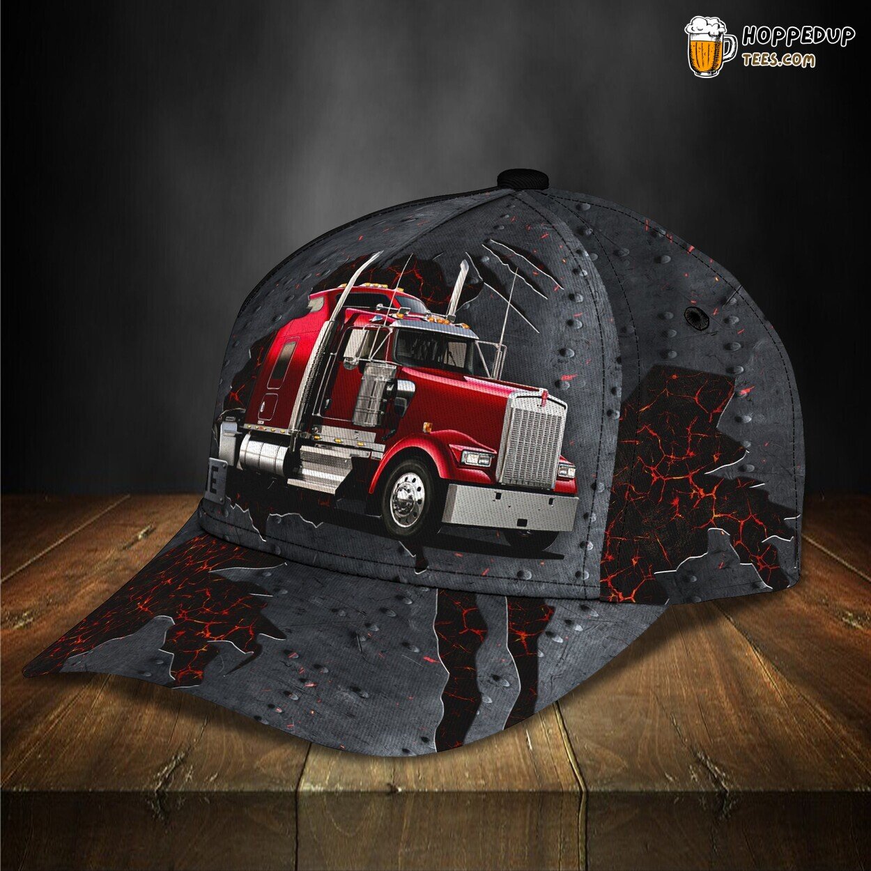 Vintage Voyage Personalized 3D Classic Cap Celebrating Red Truck Drives Vintage Voyage Personalized 3D Classic Cap Celebrating Red Truck Drives