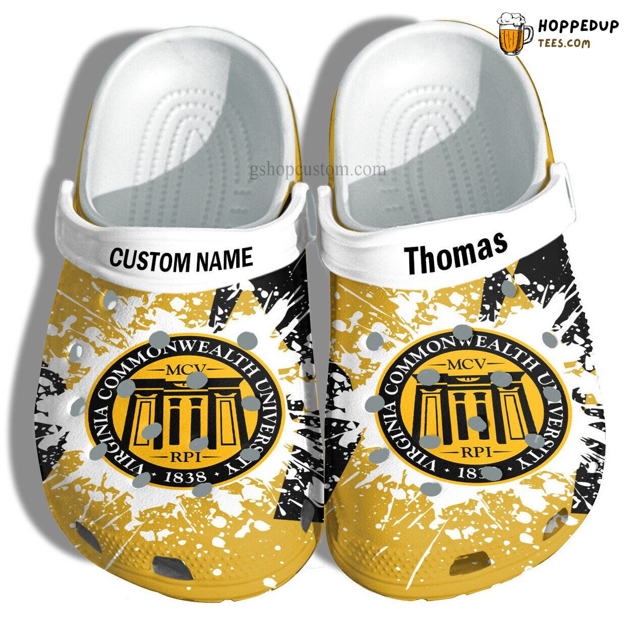 Virginia Commonwealth University Graduation Special Croc Shoes Custom Gift