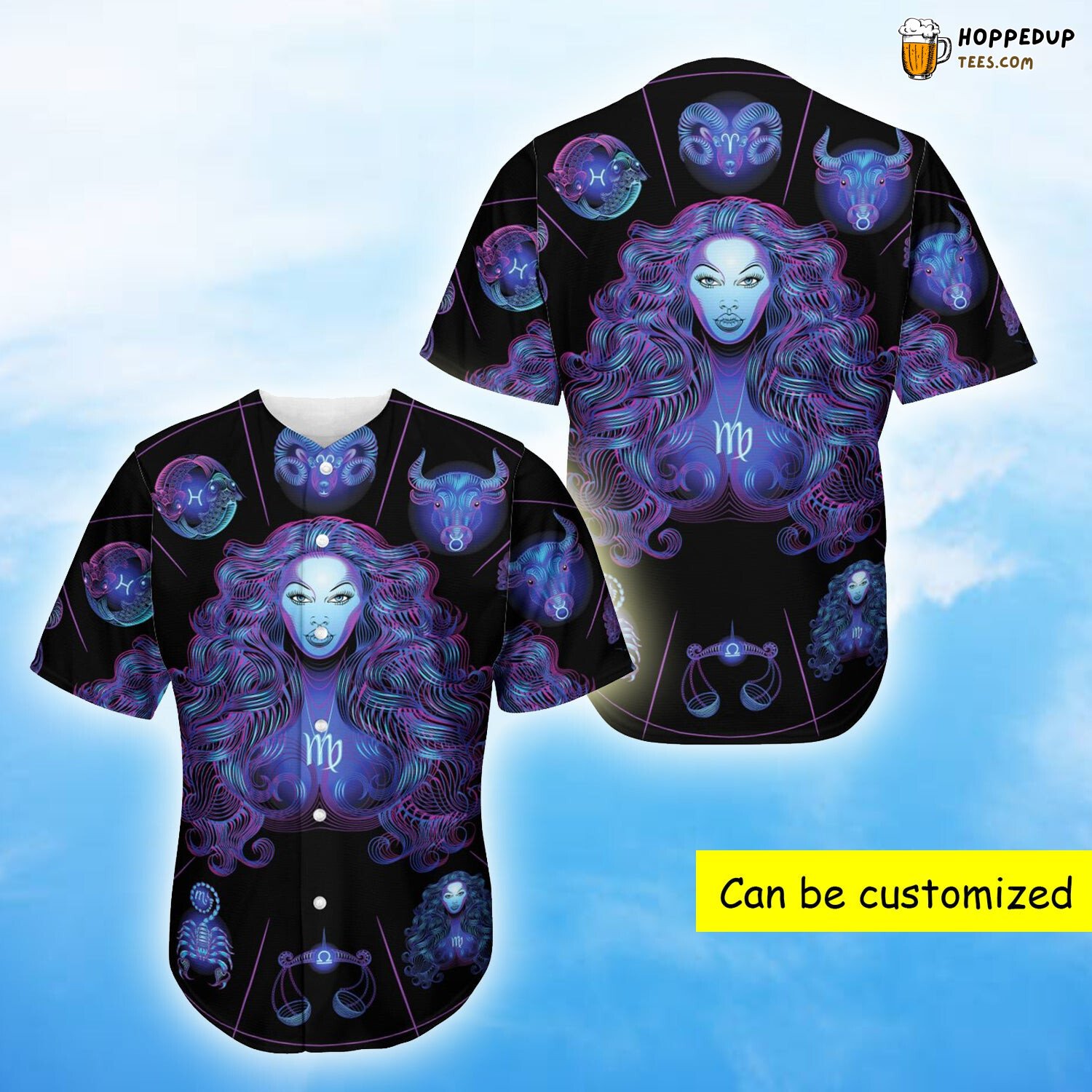 Virgo And Astrological Signs Baseball Tee Jersey Shirts 3D