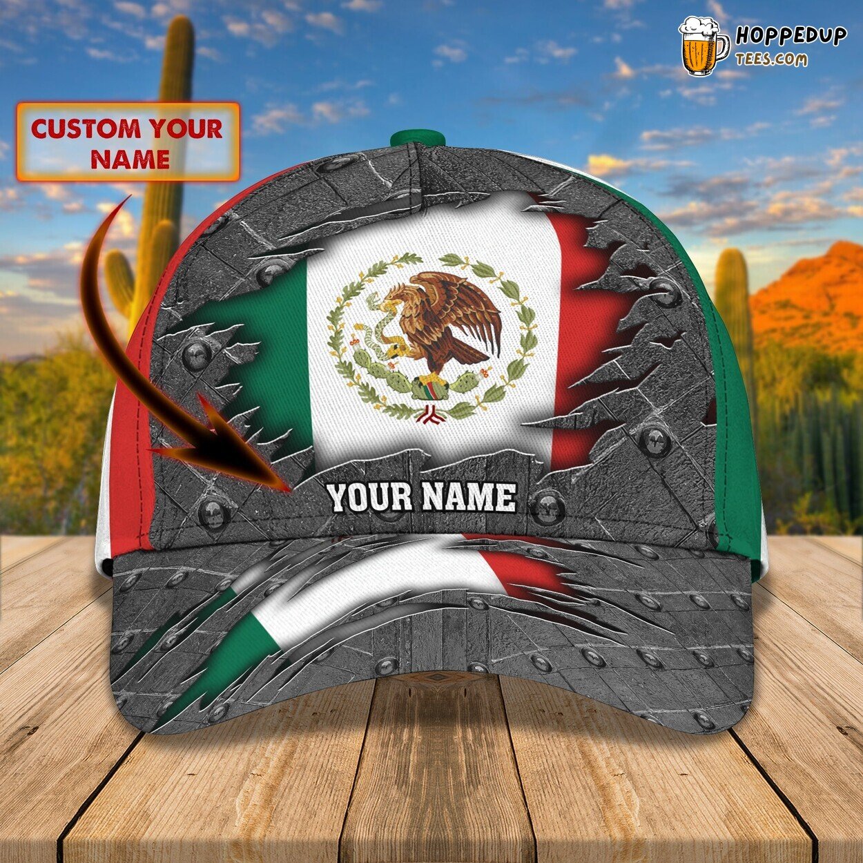 Vivid Cultures Personalized 3D Classic Cap Celebrating Mexican Heritage
