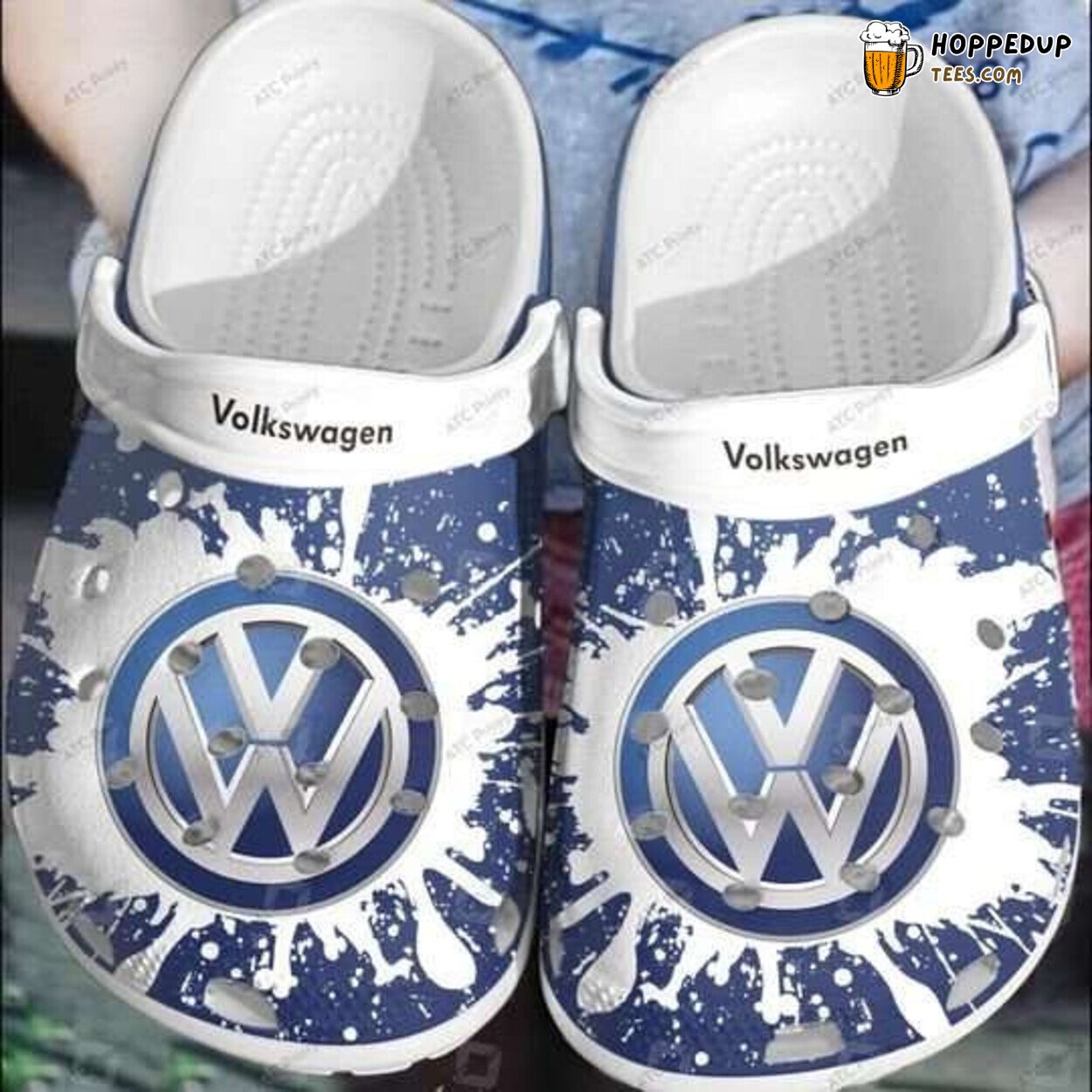 Volkswagen Themed Comfortable Unique Stylish Design Clogs Shoes