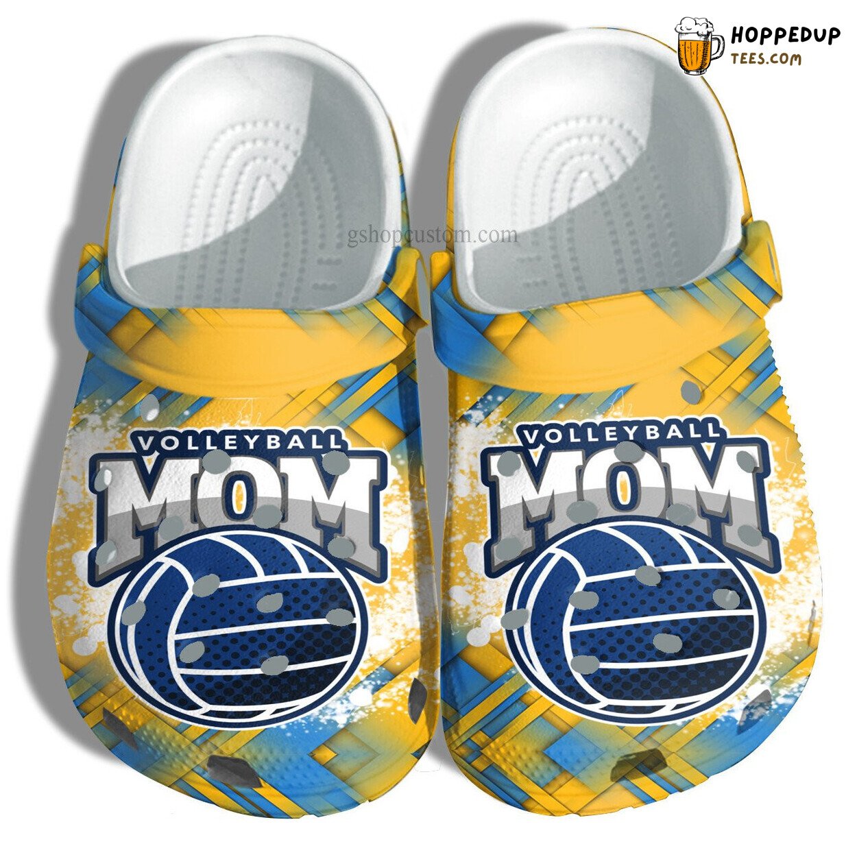 Volleyball Mom Croc Shoes Grandma Cheer Up Daughter Player Birthday Gift