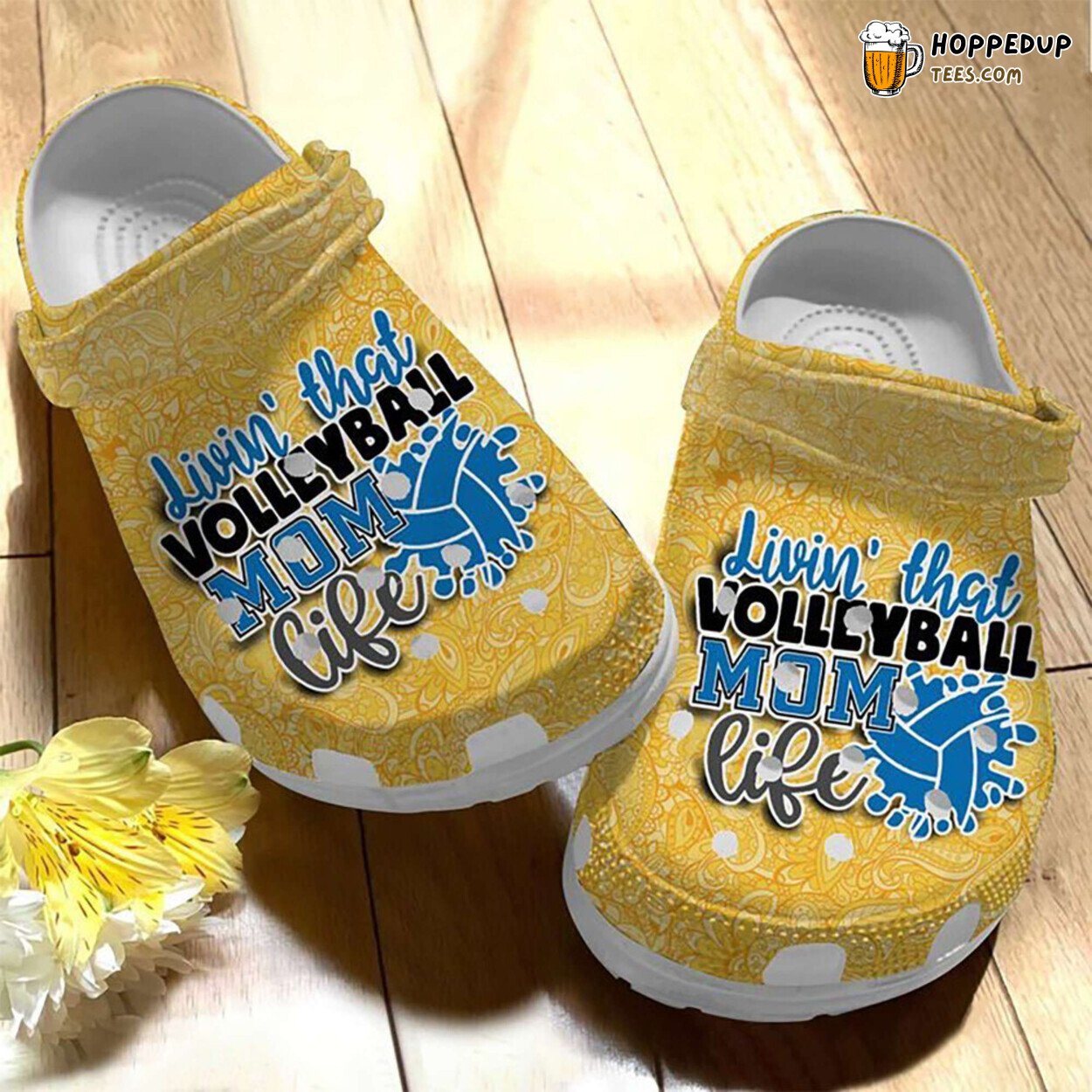 Volleyball Mom Life Inspired Rubber Clog Shoes Comfortable Design