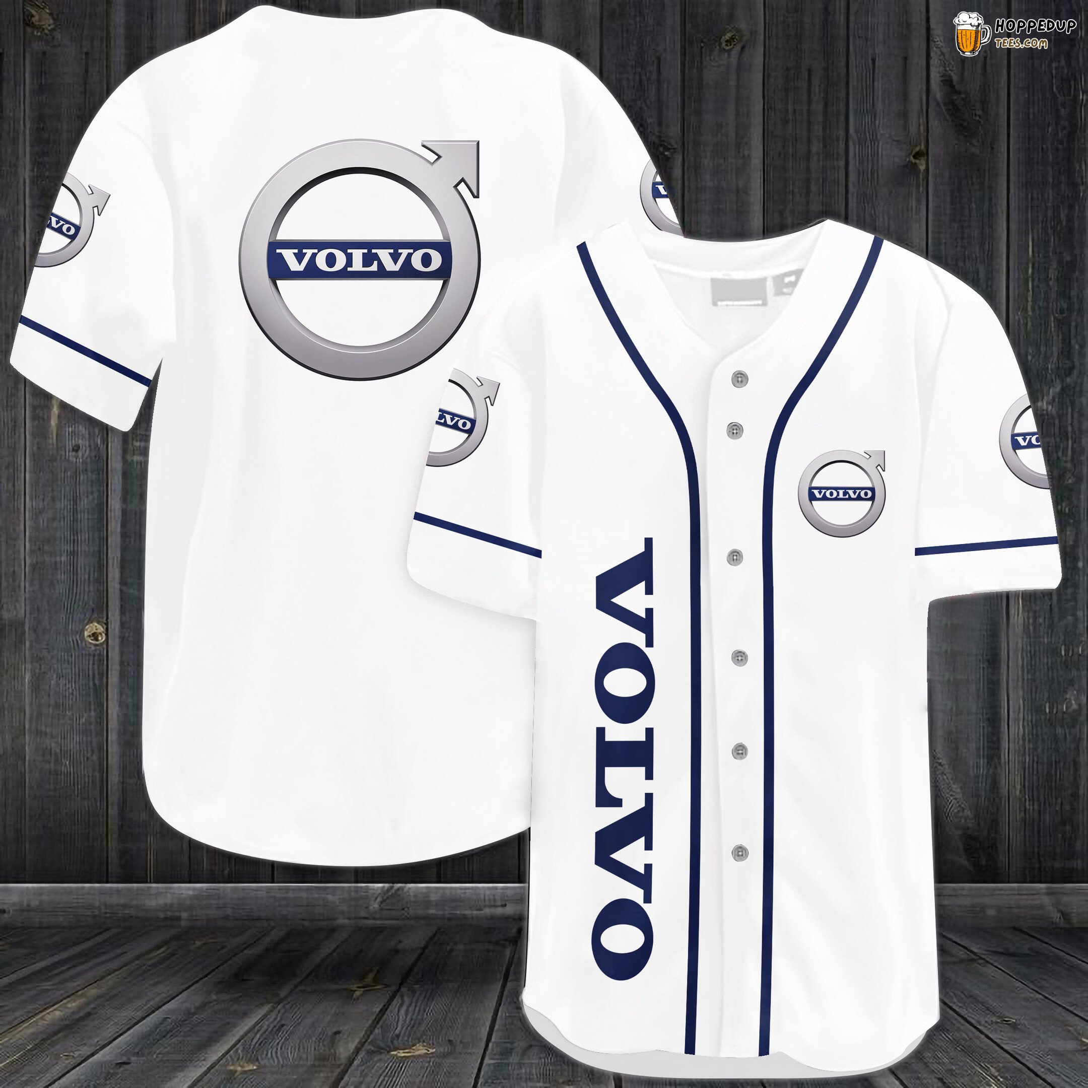 Volvo Baseball Jersey White Unisex Jersey Shirt