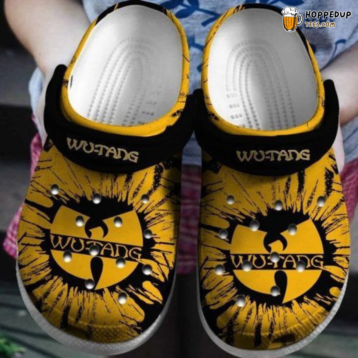 W Tang Symbol Band Themed Comfortable Stylish Unique Clog Shoes