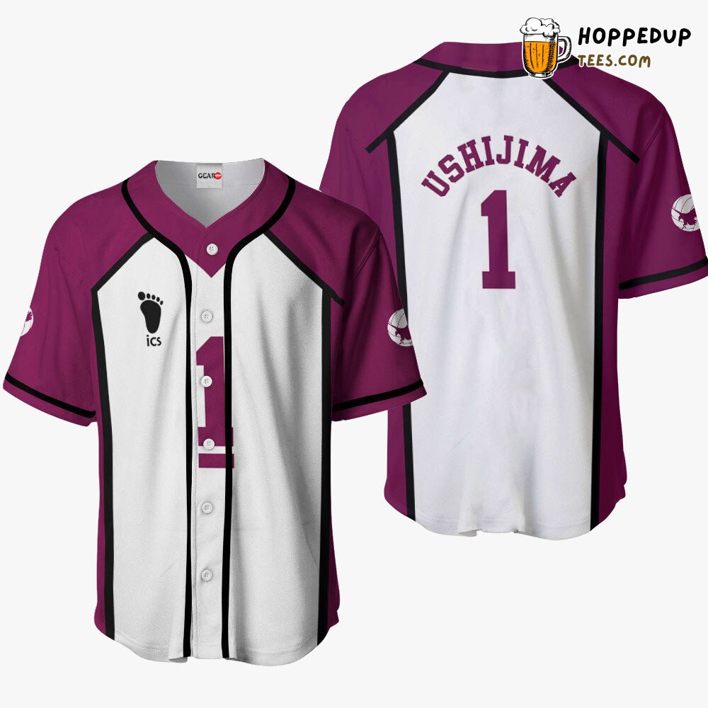Wakatoshi Ushijima Distinctive Design Baseball Jersey Costume Unique Idea Wakatoshi Ushijima Distinctive Design Baseball Jersey Costume Unique Idea