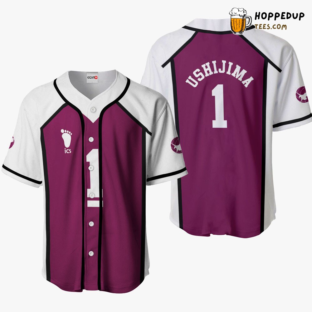 Wakatoshi Ushijima Unique Costume Design Baseball Jersey Distinctive Style Wakatoshi Ushijima Unique Costume Design Baseball Jersey Distinctive Style