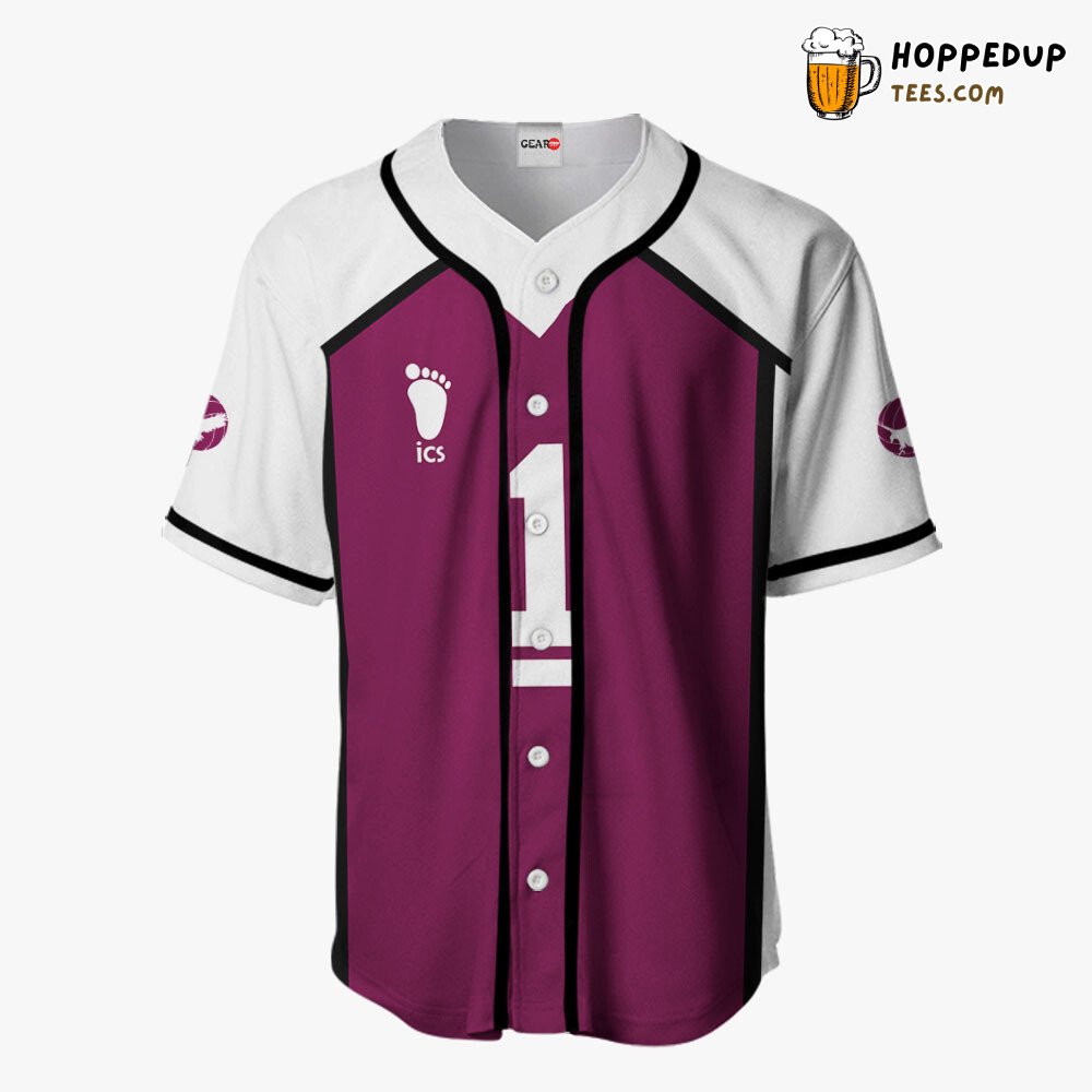 Wakatoshi Ushijima Unique Costume Design Baseball Jersey Distinctive Style