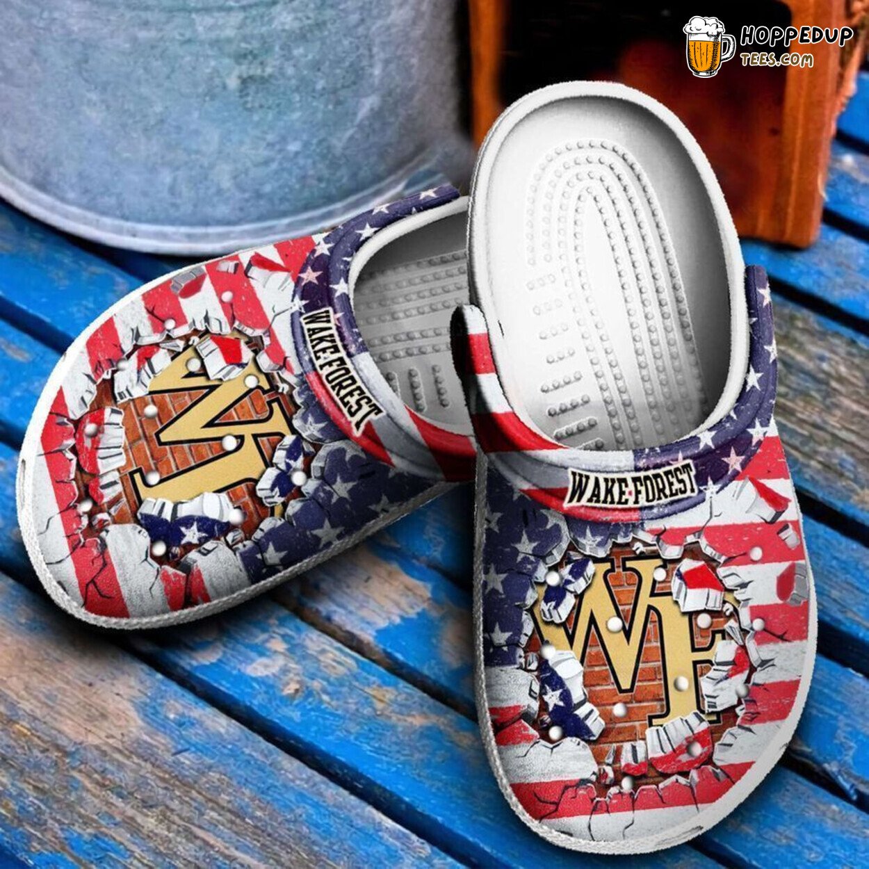 Wake Forest Demon Deacons Themed Comfort Clog Shoes Unique