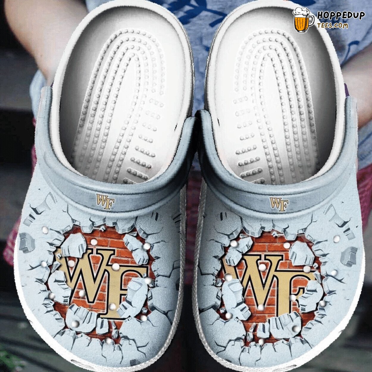 Wake Forest Demon Deacons Tide Themed Comfortable Clog Shoes Design
