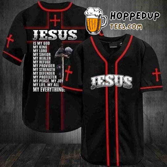 Warrior Jesus is my everything Baseball Tee Jersey Shirts 3D