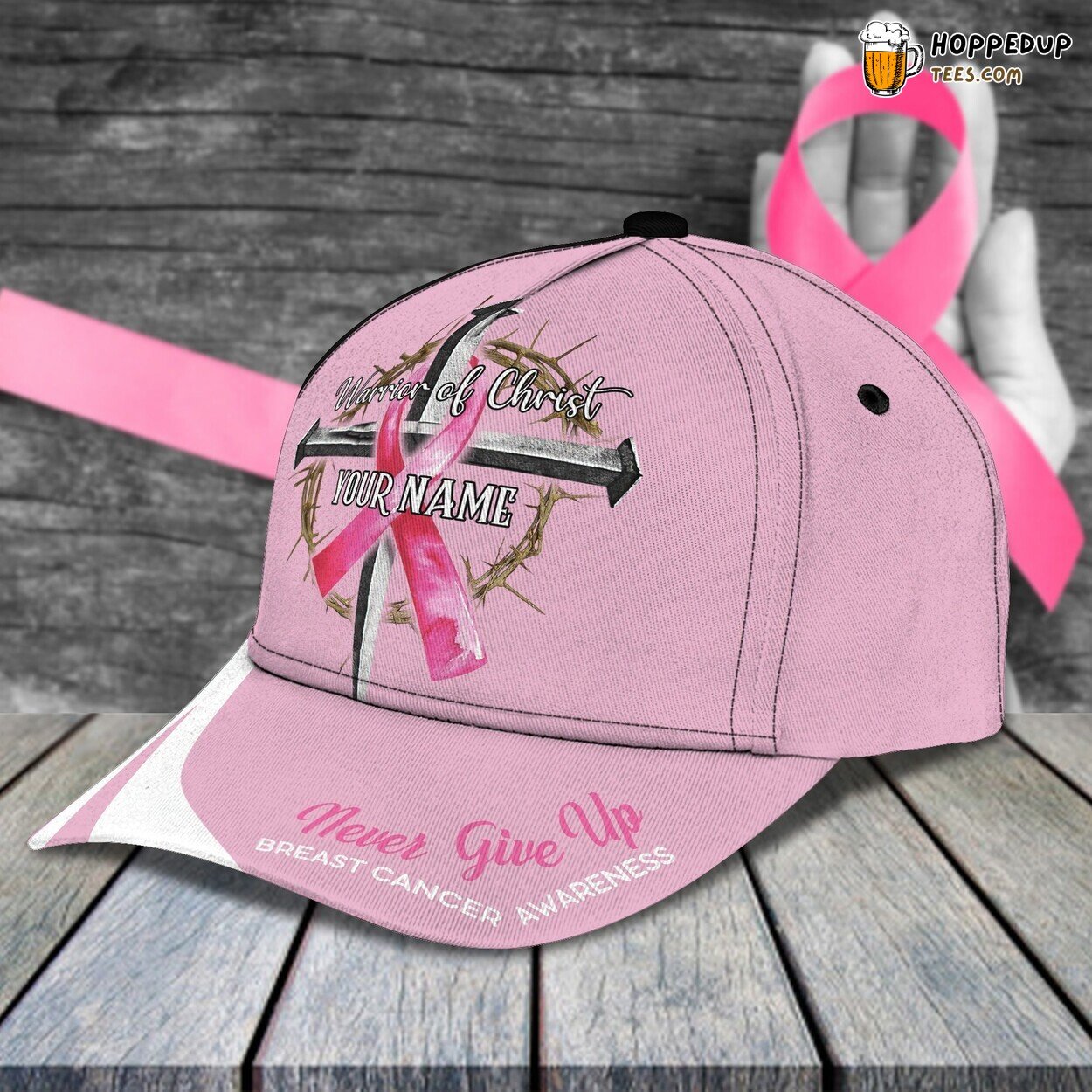 Warrior Of Christ 3D Classic Cap Personalized Name Premium Elegant Styling