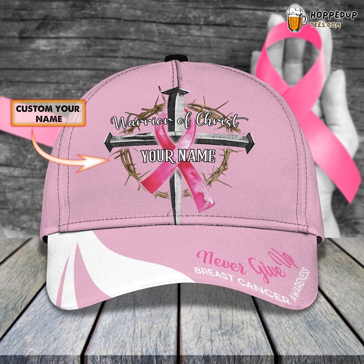 Warrior Of Christ 3D Classic Cap Personalized Name Premium Elegant Styling