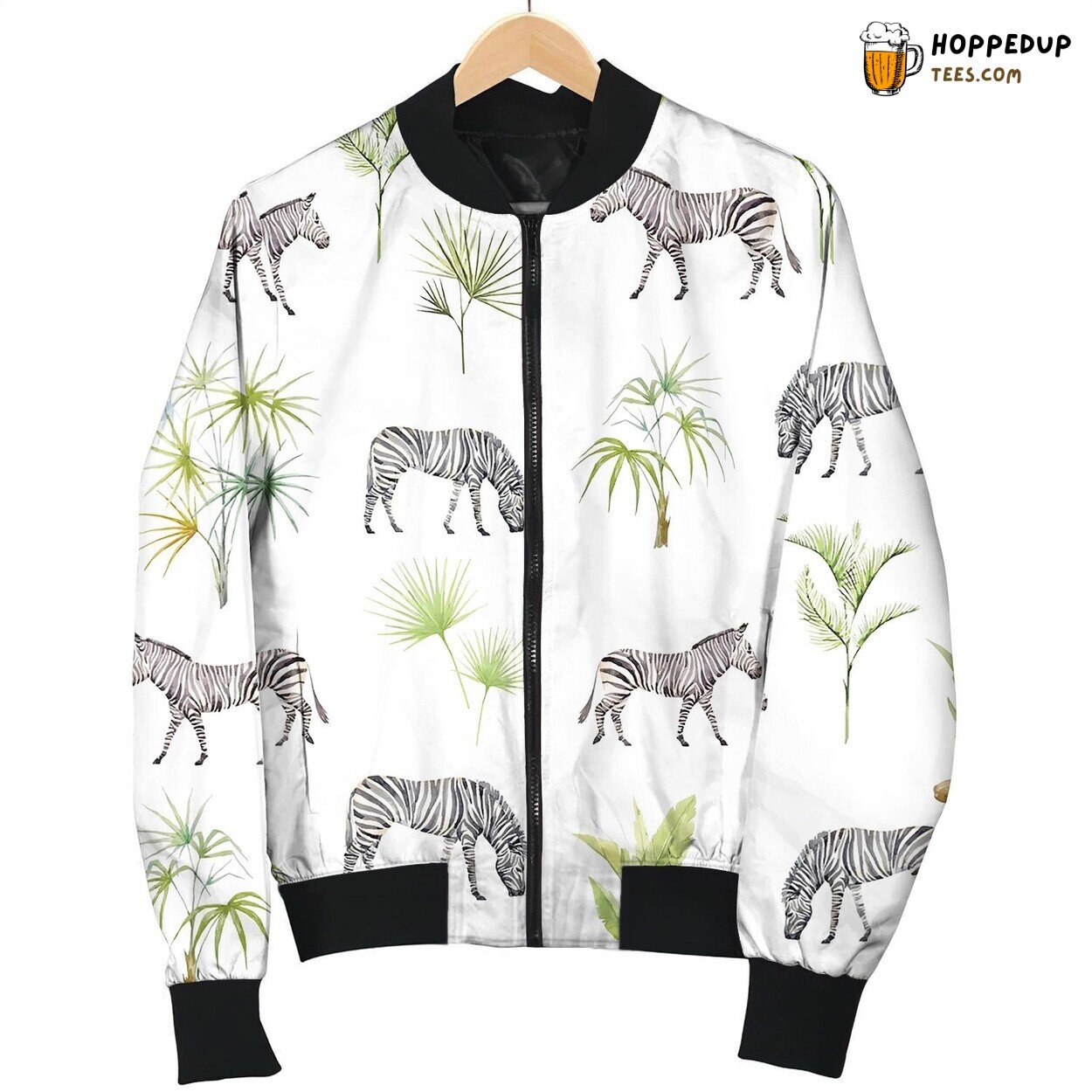 Watercolor African Pattern Bomber Jacket