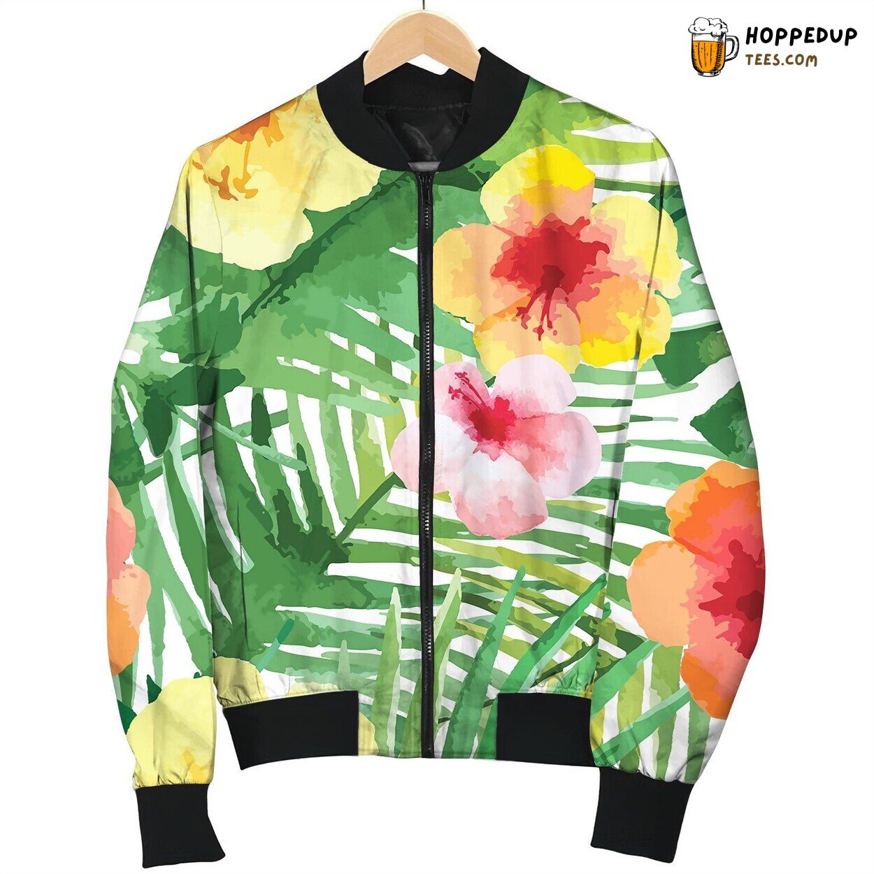 Watercolor Seamless Pattern Happy Bomber Jacket
