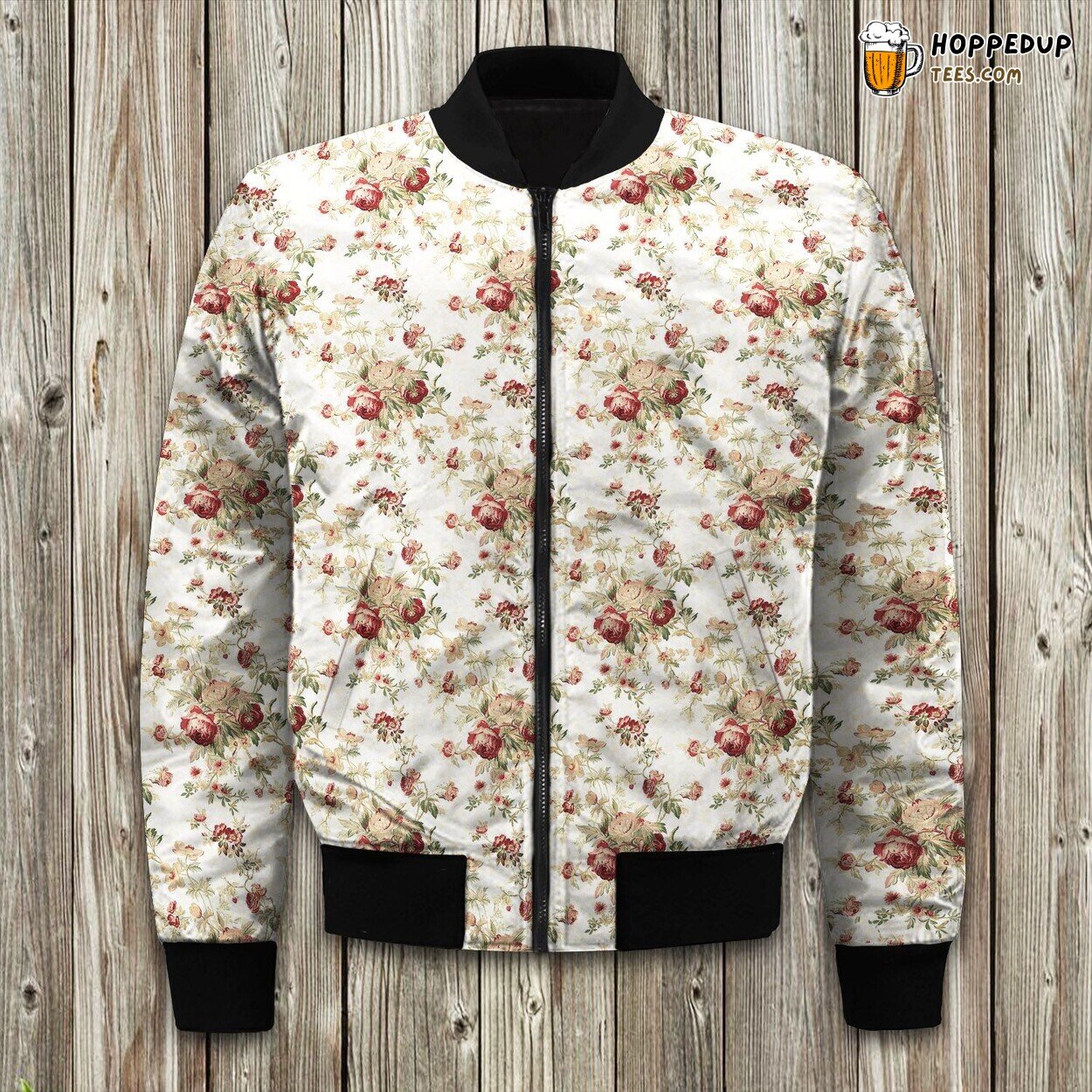 Waverly Norfolk Pattern Winter Bomber Jacket Traditional Elegance Touch