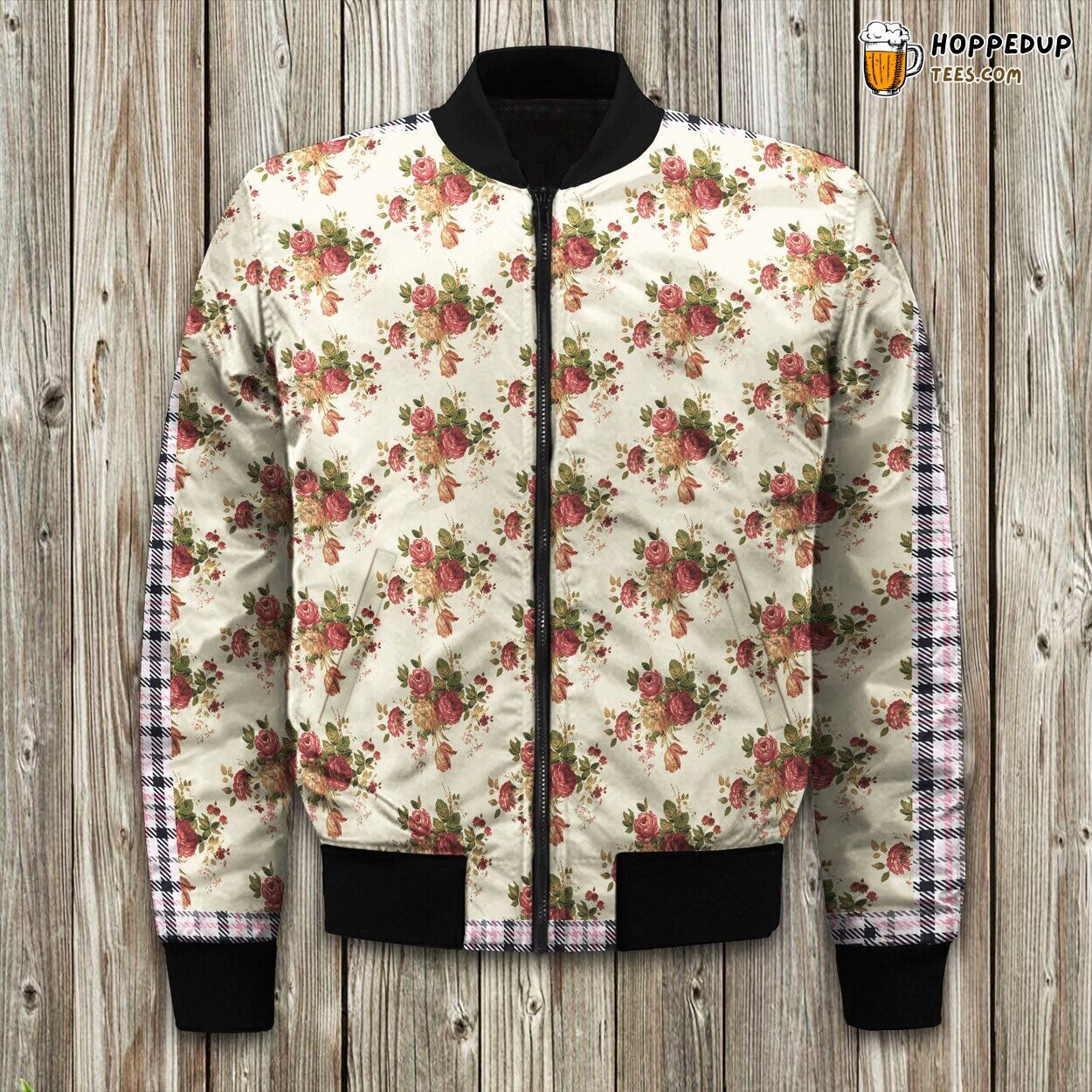 Waverly Paisley Pizzazz Bomber Jacket Winter Warm Elite Design Fit