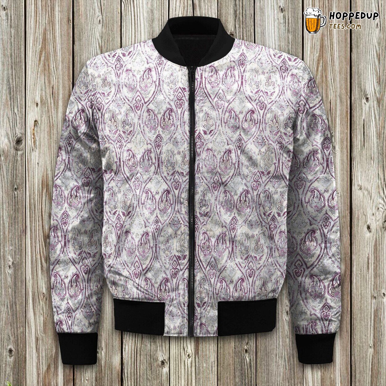 Waverly Winter Bomber Jacket Paisley Pizzazz Design Luxurious Warm