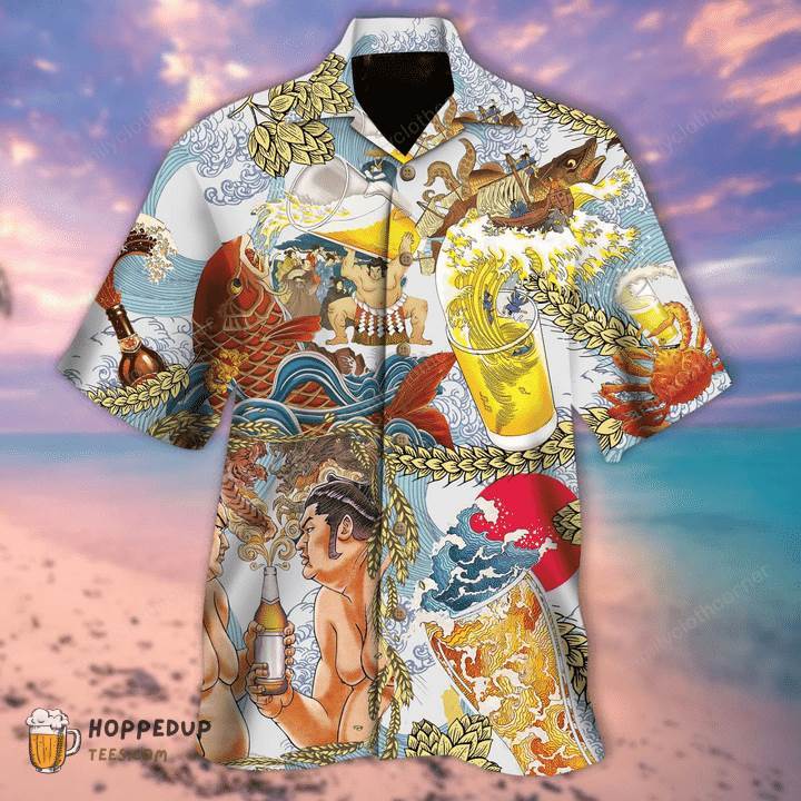Wavy Beer Life Hawaiian Shirt