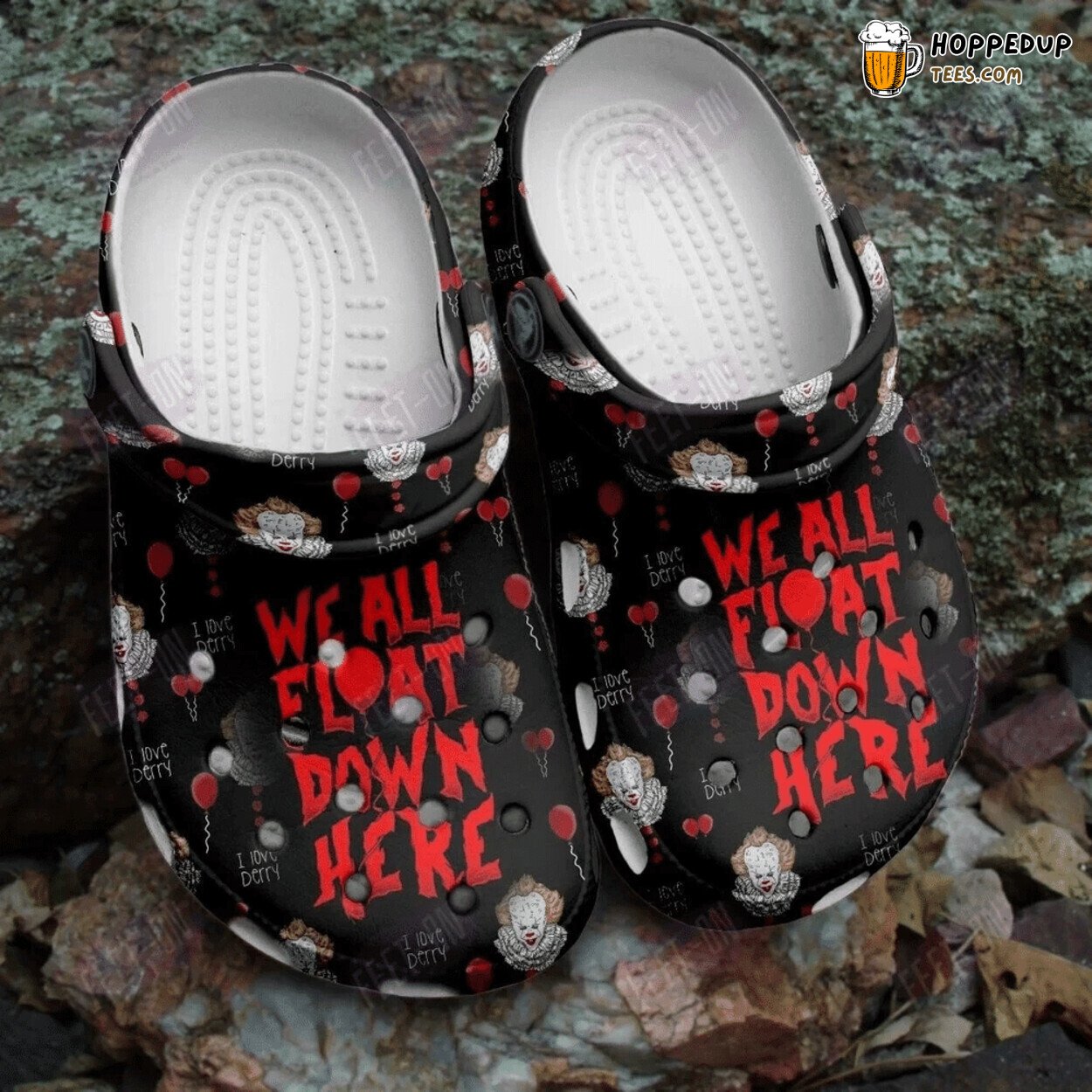 We All Float Here It Horror Movie Halloween Themed Classic Clogs