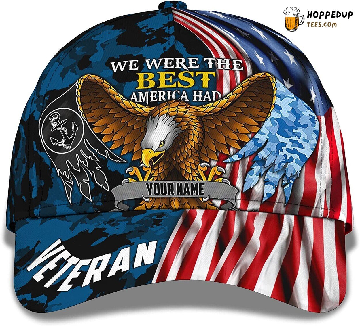 We Were The Best American 3D Cap Personalized Veteran Gift