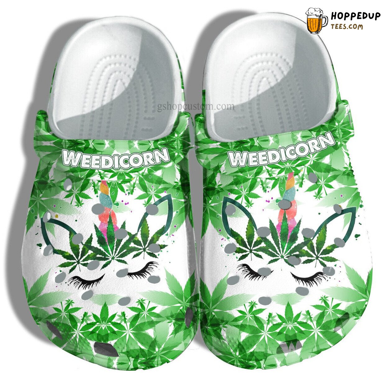 Weedicorn Unicorn Weed Funny Women Gift Comfortable Unique Clogs