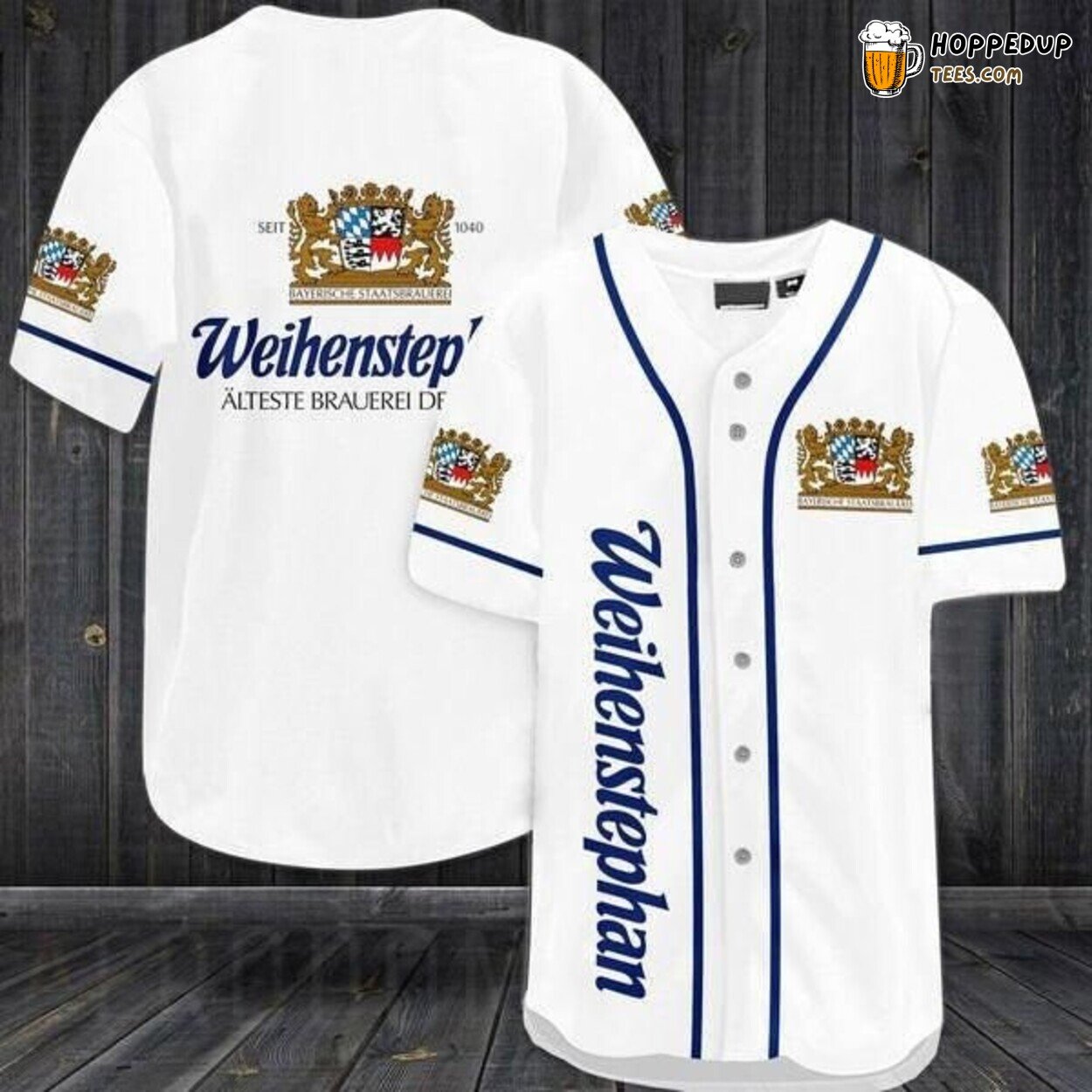 Weihenstephaner Beer Classic White Baseball Jersey Brewery Love