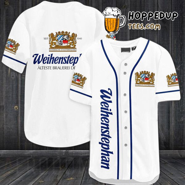 Weihenstephaner White Beer Design Baseball Jersey Distinctive Style Look
