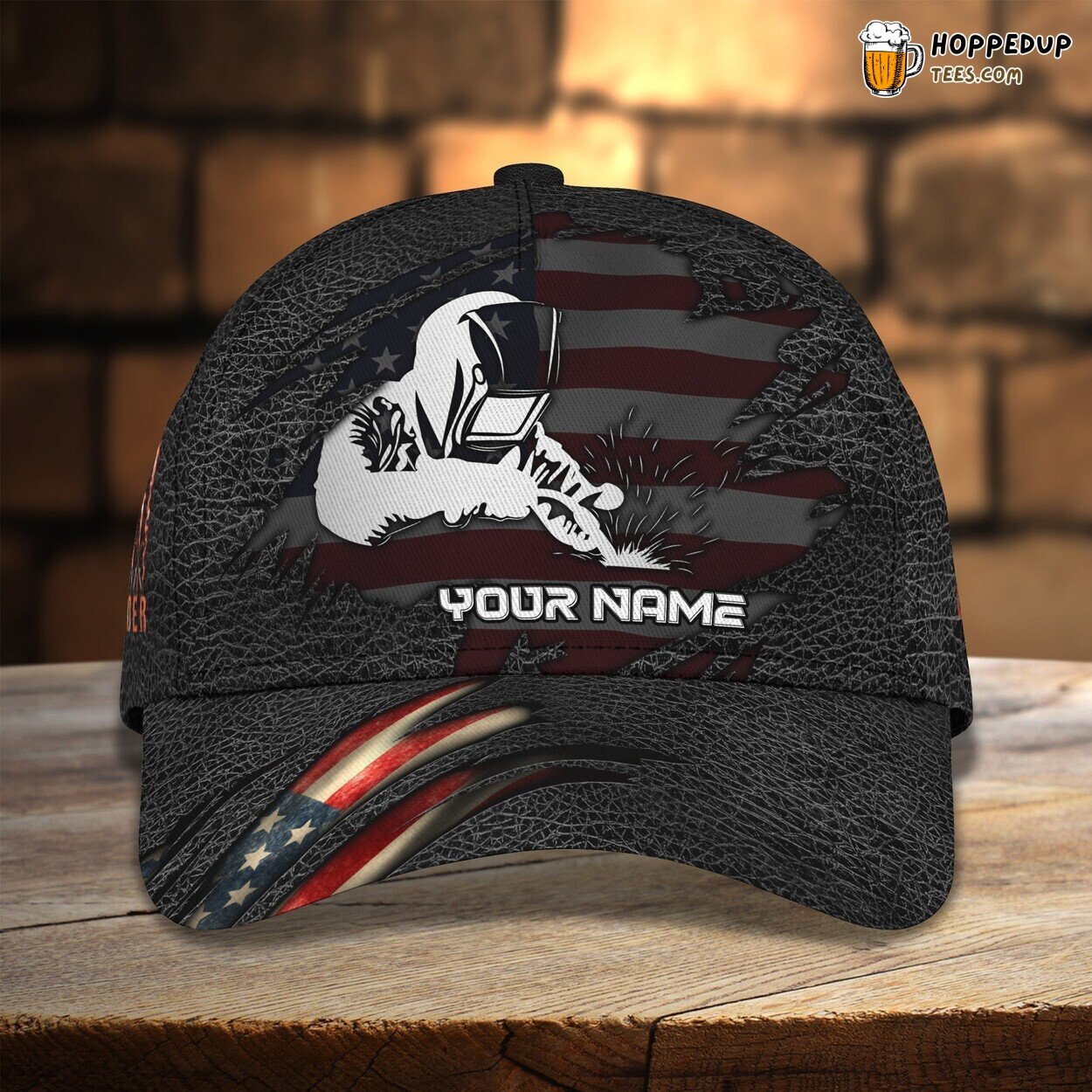 Welder Style 3D Classic Cap Personalized Name Elegant Premium Unique Styling