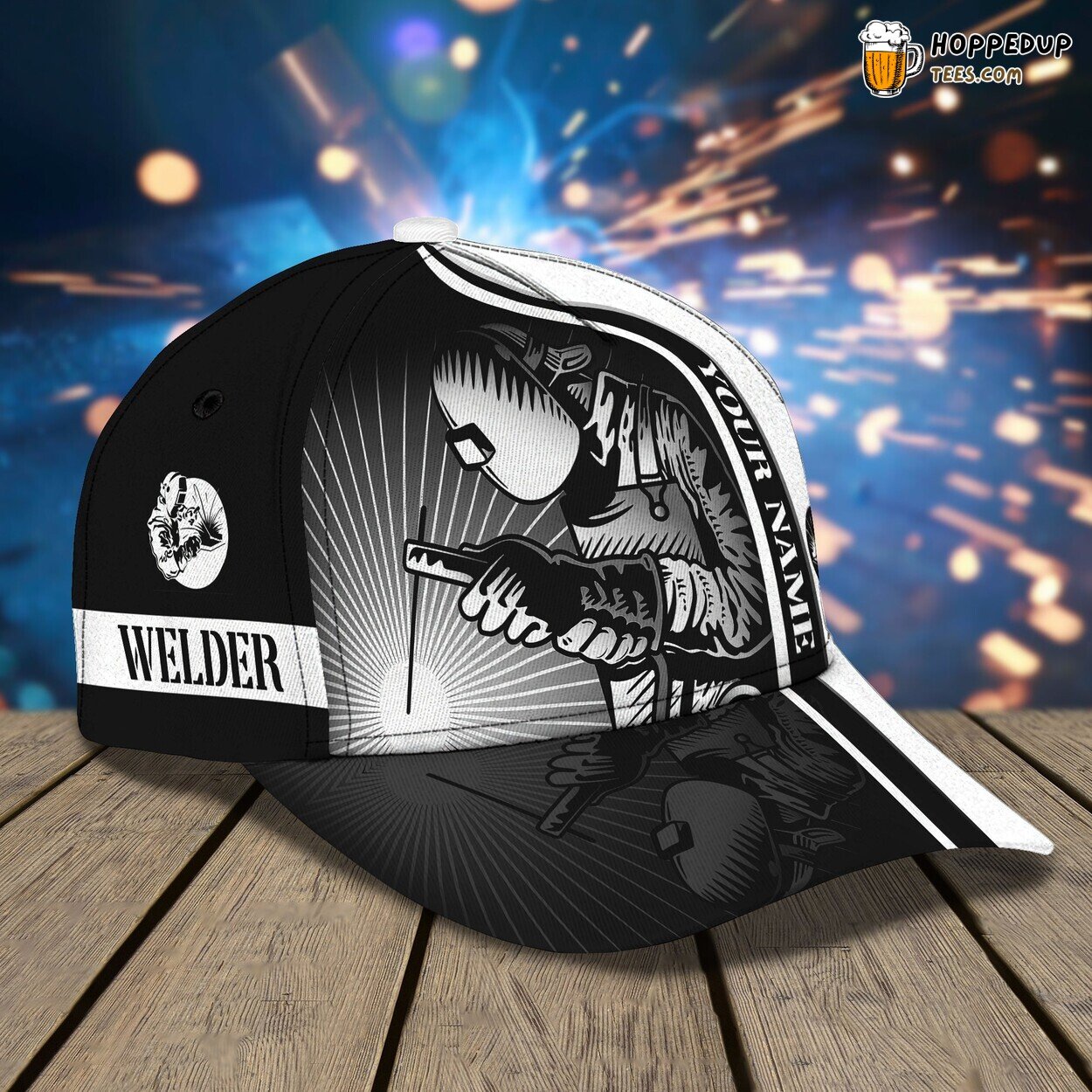 Welder Theme 3D Classic Cap Personalized Name Premium Elegant Unique Design