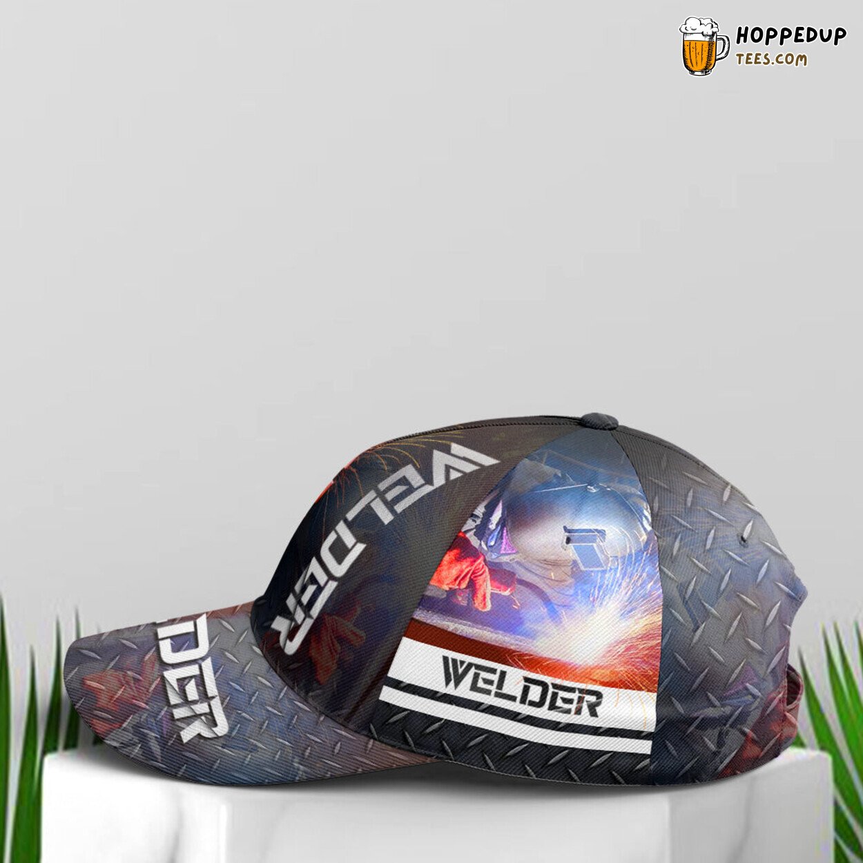 Welder Tribute Cool Metallic Style Unique Statement Baseball Cap