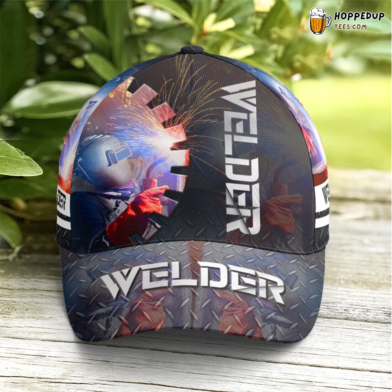 Welder Tribute Cool Metallic Style Unique Statement Baseball Cap