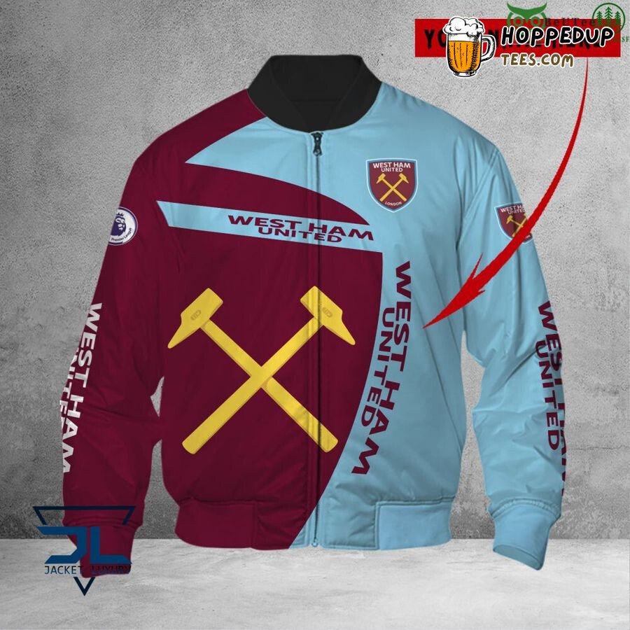 West Ham United FC Custom Name Edition Bomber Jacket