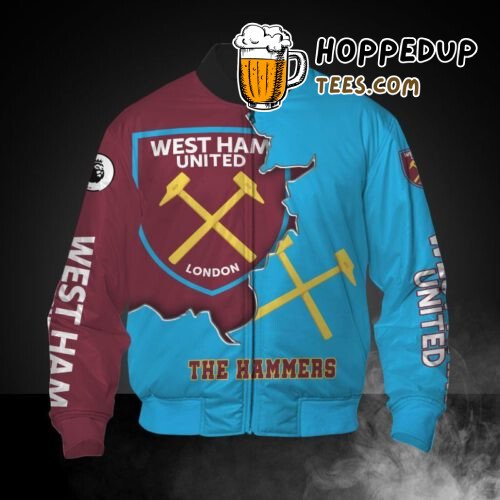 West Ham United FC Exclusive Limited Edition Bomber Jacket Trim