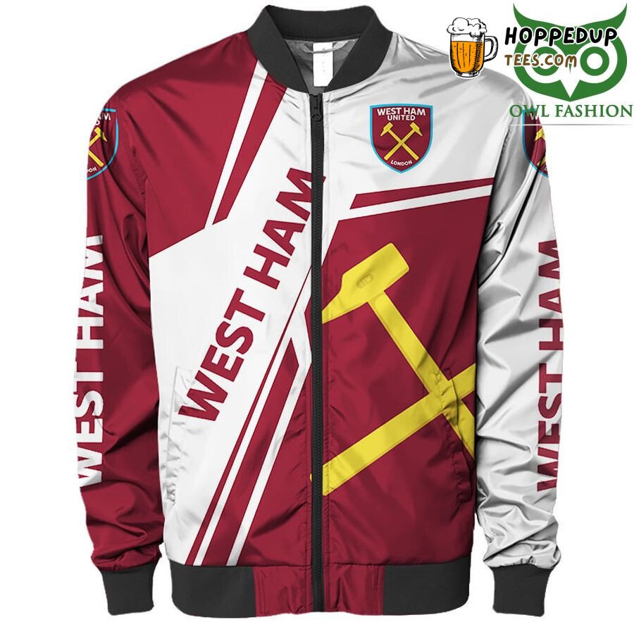 West Ham United FC Official Logo Edition Premium Bomber Jacket